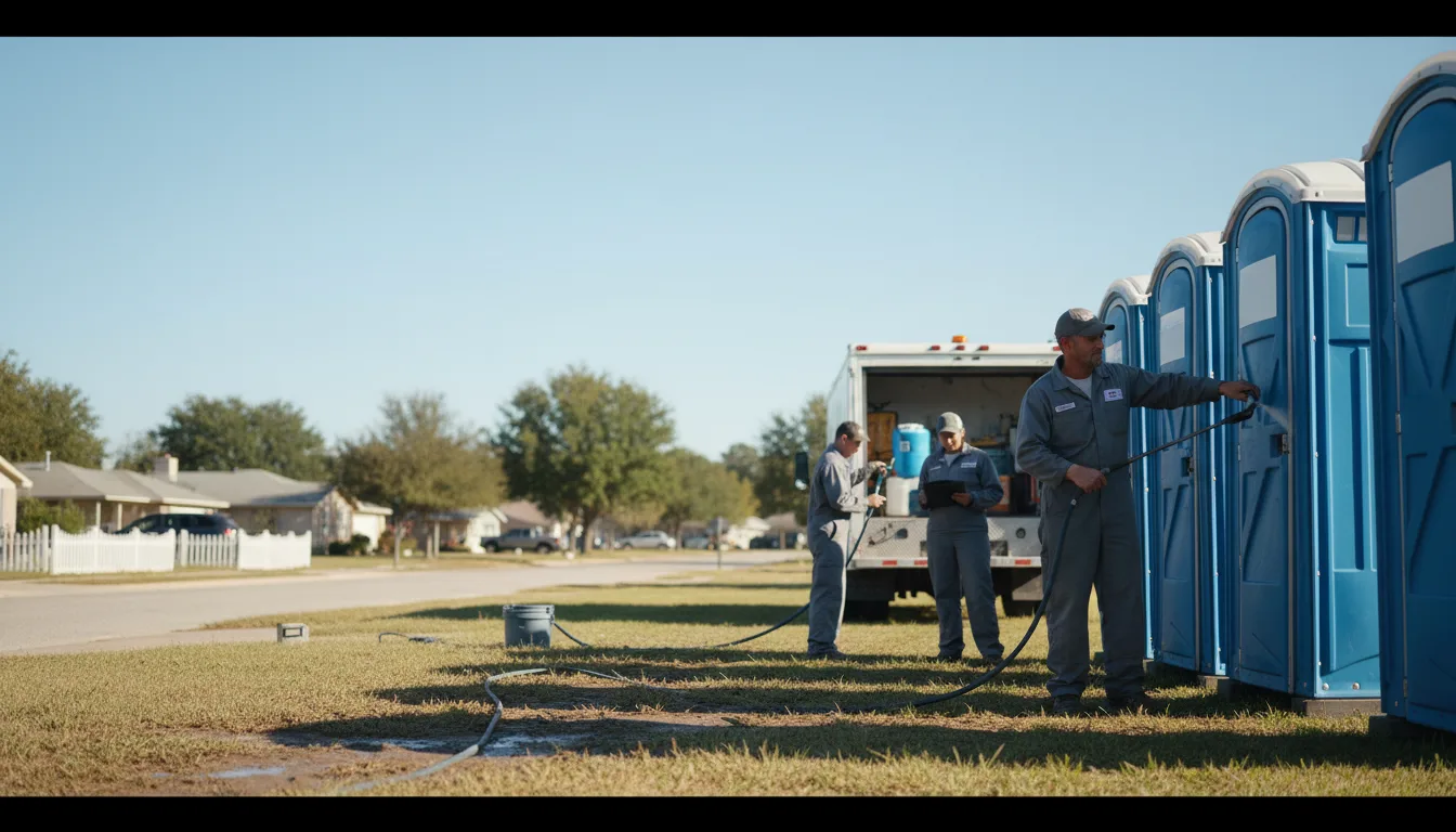 Long-Term Portable Toilet Rental in De Land, IL near me